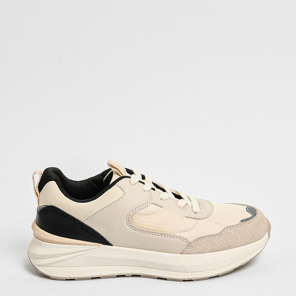 KOAJ - KOAJ Tenis unicolores de plataforma con cordones y cortes Mujer