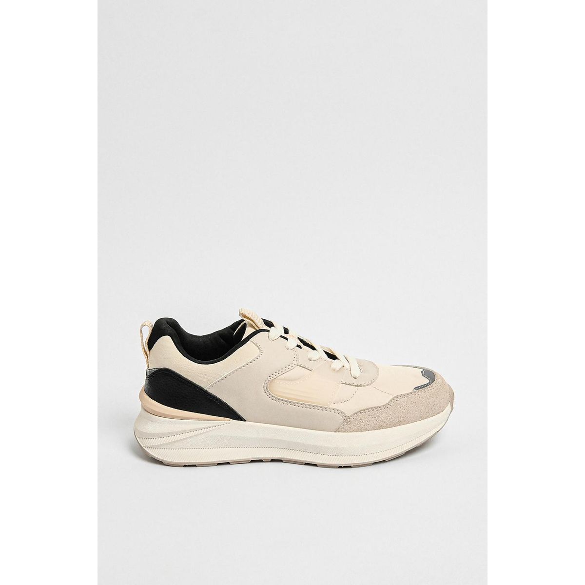 KOAJ - KOAJ Tenis unicolores de plataforma con cordones y cortes Mujer