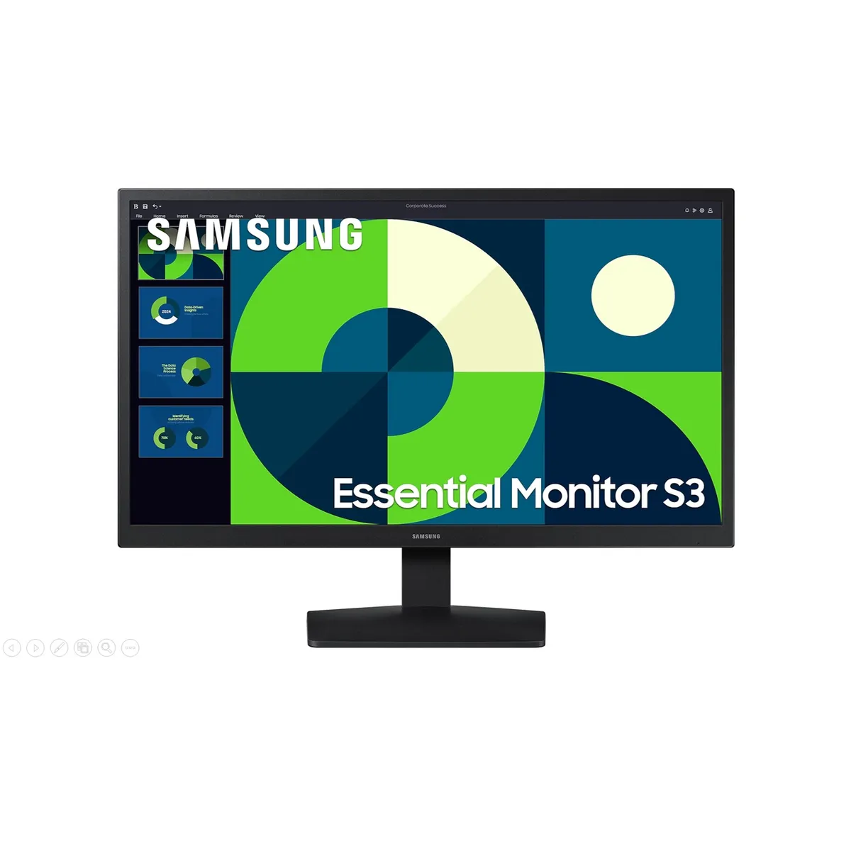 SAMSUNG - Monitor Samsung 22 Essential S3 S31GD Full HD 75Hz LS22D310EANXZA