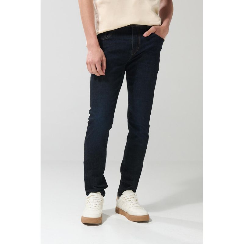 KOAJ - KOAJ Jean azul intenso skinny con tiro bajo y ajuste ceñido Hombre