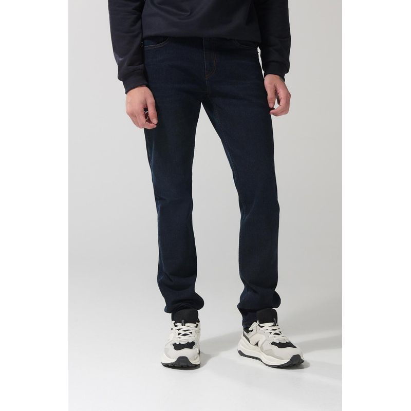 KOAJ - KOAJ Jean para hombre tipo slim azul intenso cuenta con 5 bo Hombre
