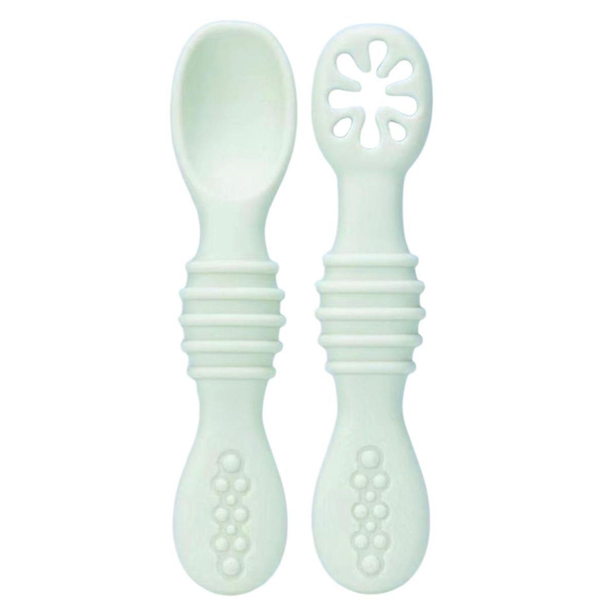 GENERICO - Set De Cuchara + Pre Cuchara Para Bebes Verde