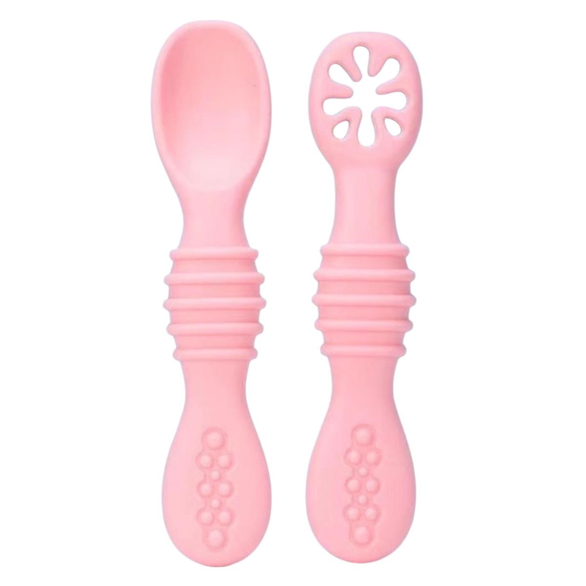 GENERICO - Set De Cuchara + Pre Cuchara Para Bebes Salmon