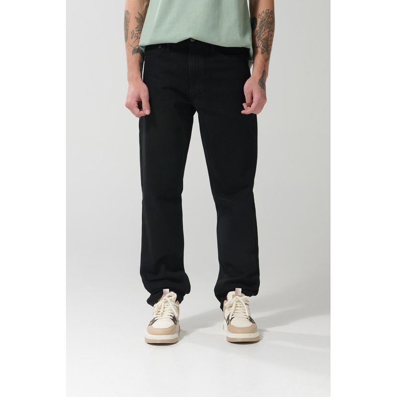 KOAJ - KOAJ Jean 90´S para hombre en tono negro cuenta con tiro baj Hombre