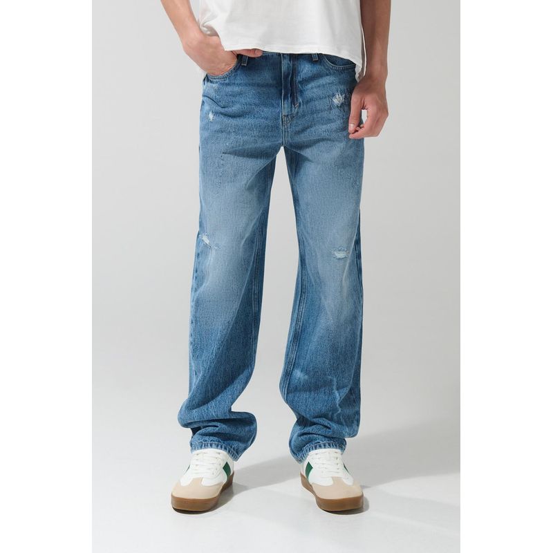 KOAJ - KOAJ Pantalon jean 90s Hombre bota ancha Hombre