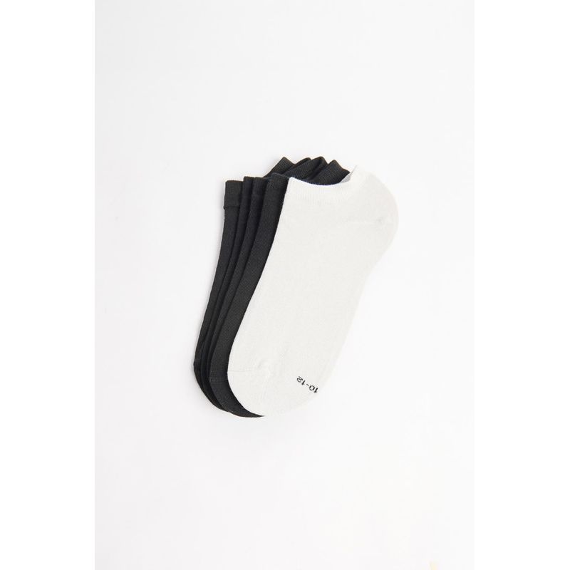 KOAJ - KOAJ Paquete X5 de medias para hombre unicolores tobilleras, Hombre