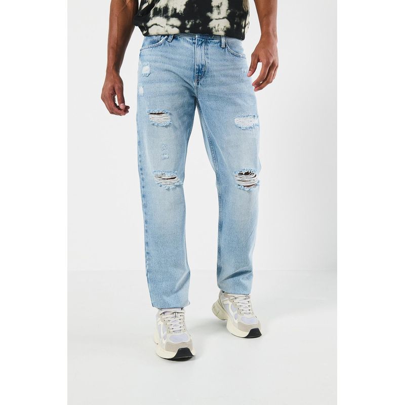 KOAJ - KOAJ Jean Slim para hombre, 5 bolsillos, tiro bajo, ajuste c Hombre