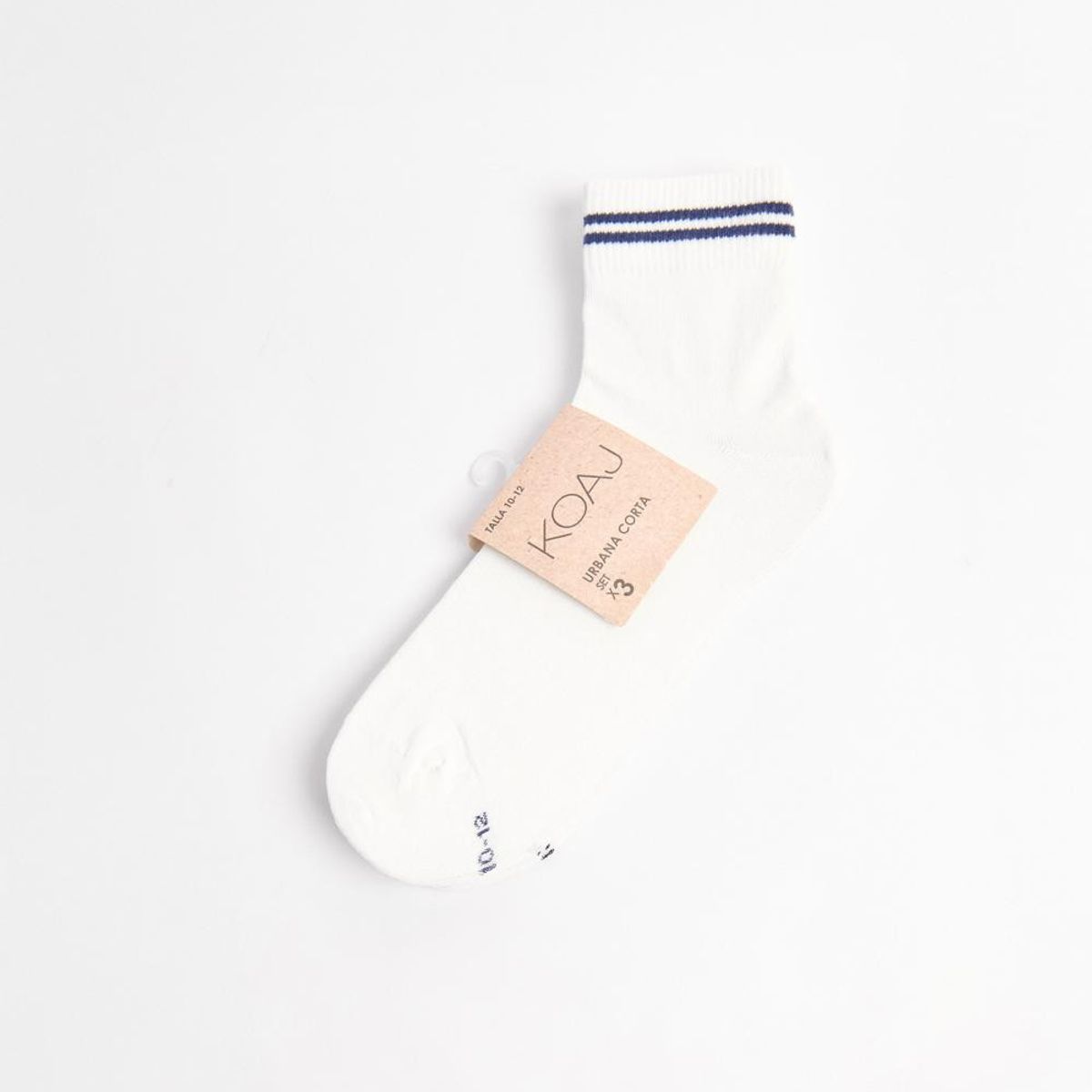 KOAJ - KOAJ Paquete de medias cortas X3 unicolores a rayas Hombre