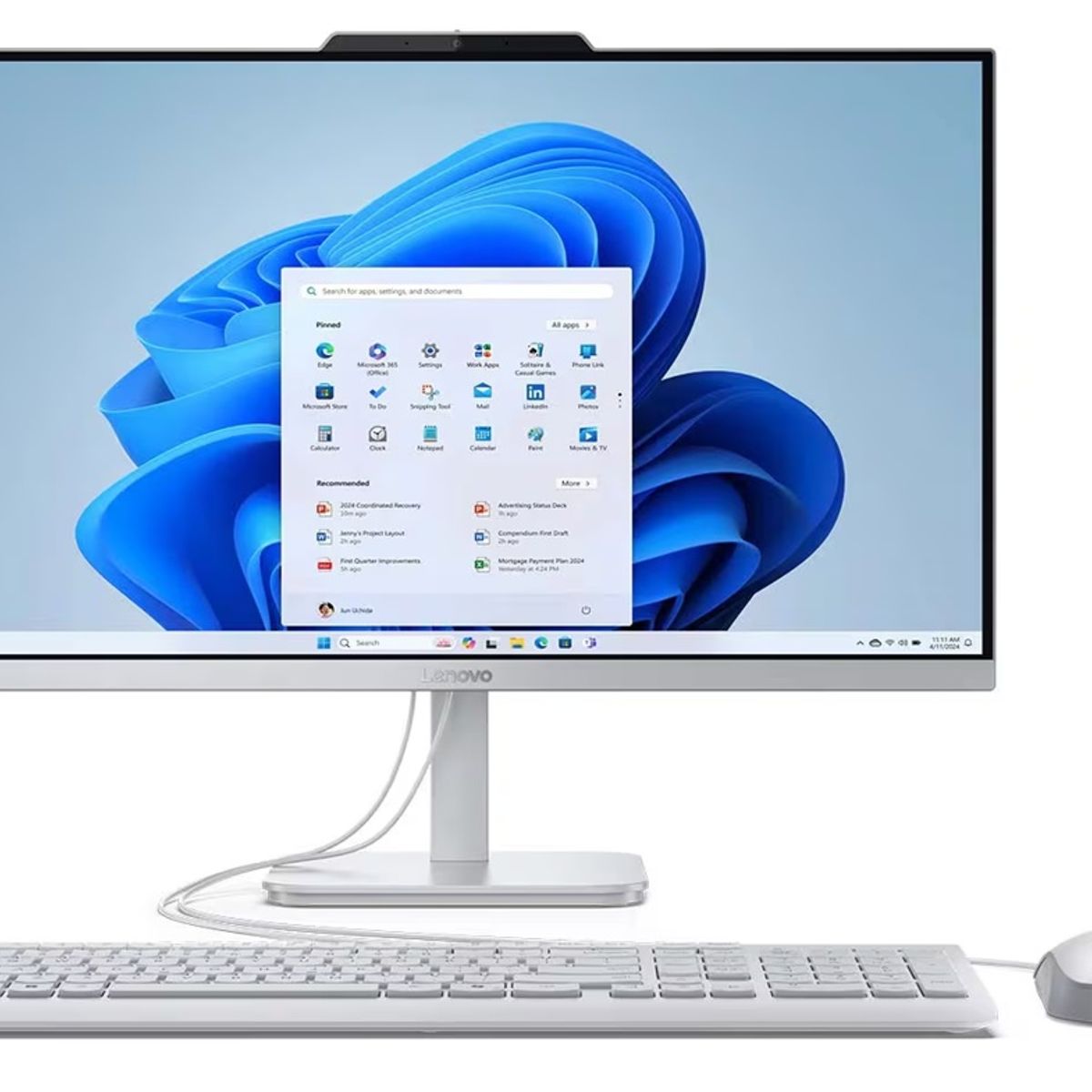 Lenovo - Todo en Uno AIO Lenovo A100 Celeron N100 8GB 512GB SSD Full HD 23.8 F0J6000CLD