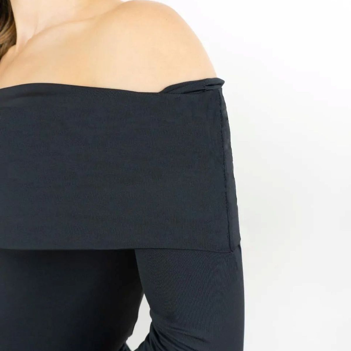 MOLGOA - Body para Mujer Cuello Bandeja Manga Larga - The Local