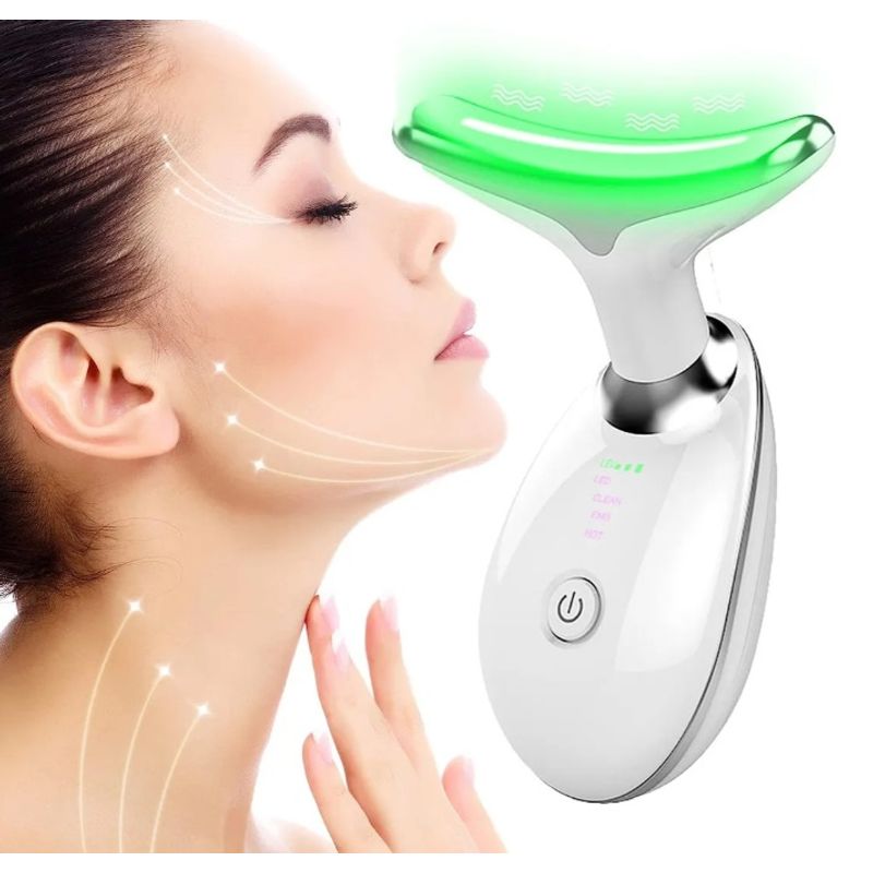 GENERICO - Masajeador Facial Y Cuello LED Multifuncional