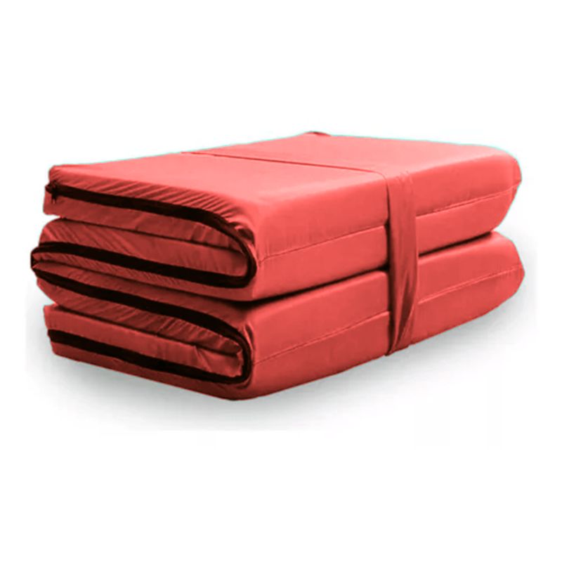 IKSA - Colchoneta Plegable Roja De Camping Grande 180x60x4