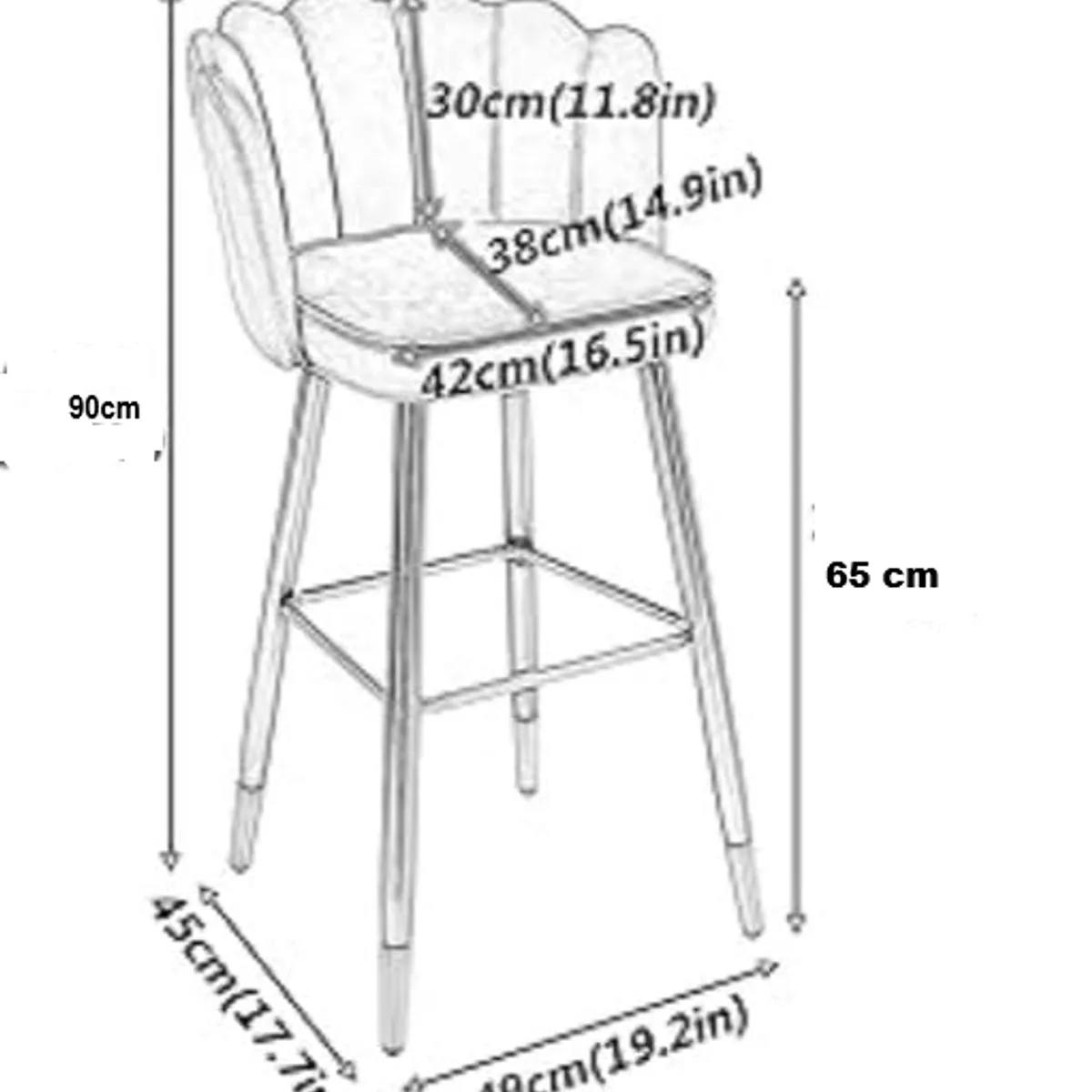 GENERICO - Silla Bar Cocina Pritti