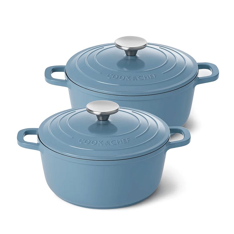 BERGNER - Set x4 Piezas Noia olla 20 y 24 cm con Tapas – Aluminio Forjado