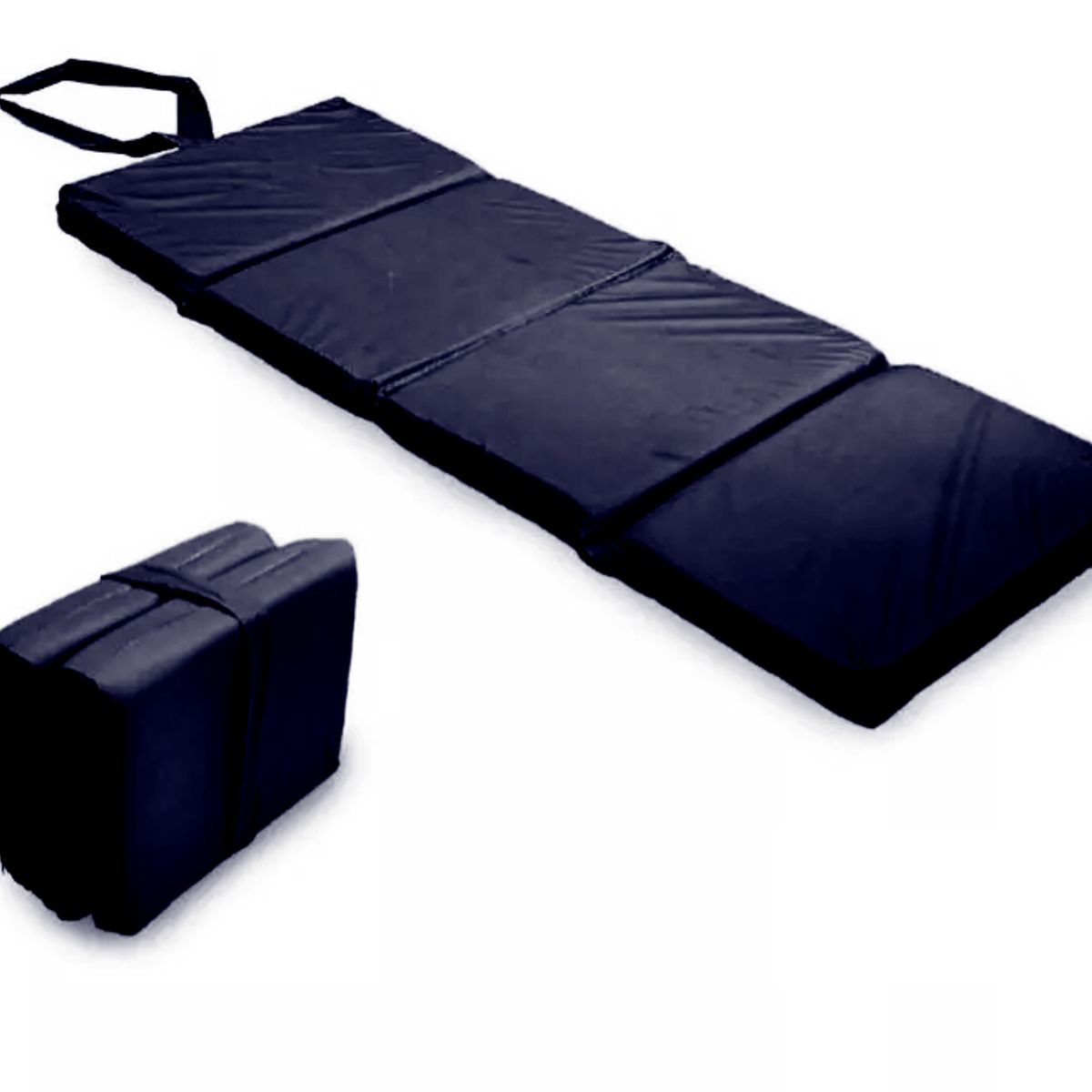 IKSA - Colchoneta Plegable Azul De Camping Grande 180x60x4