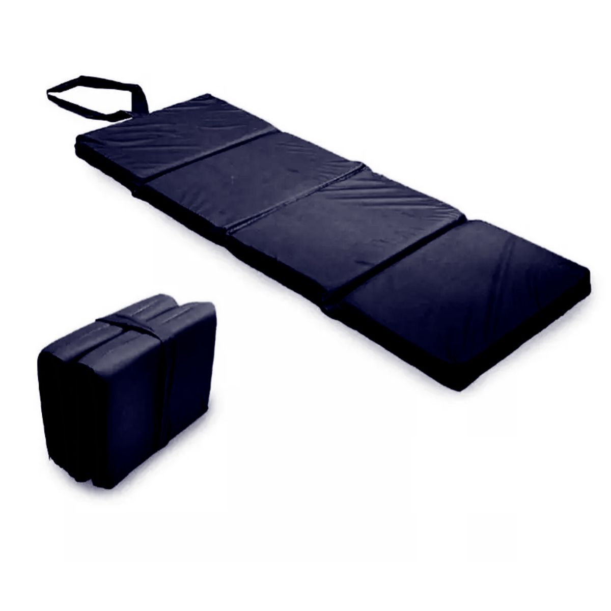 IKSA - Colchoneta Plegable Azul De Camping Grande 180x60x4