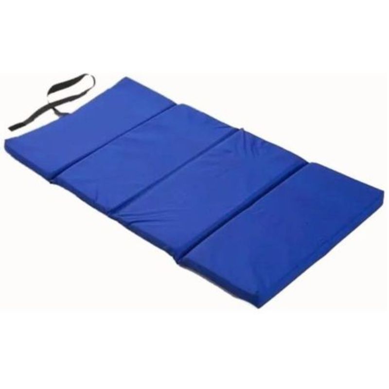 IKSA - Colchoneta Plegable Azul De Camping Grande 180x60x4