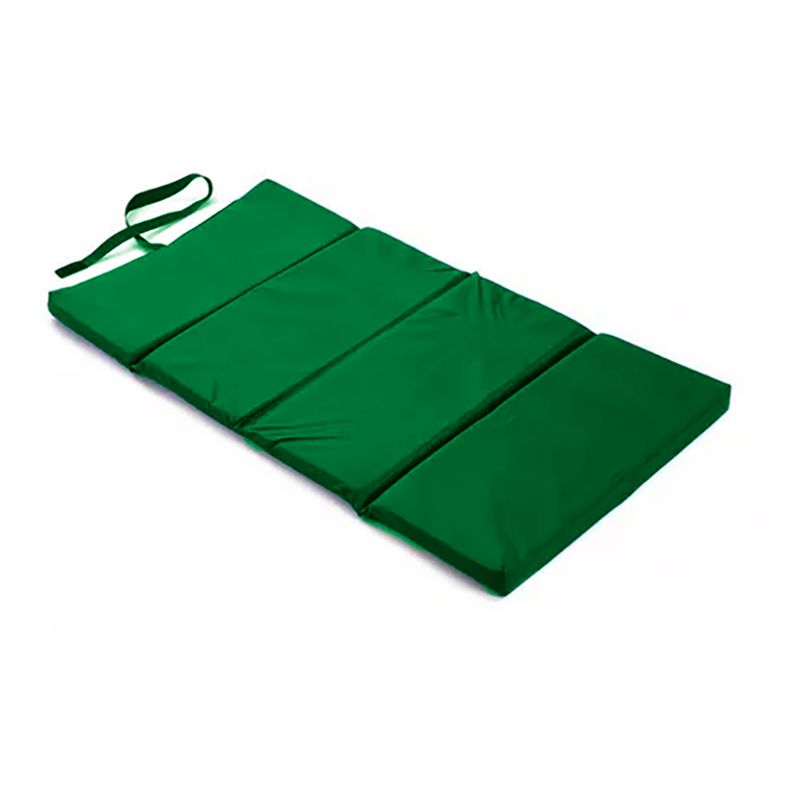 IKSA - Colchoneta Plegable Verde De Camping Grande 180x60x4
