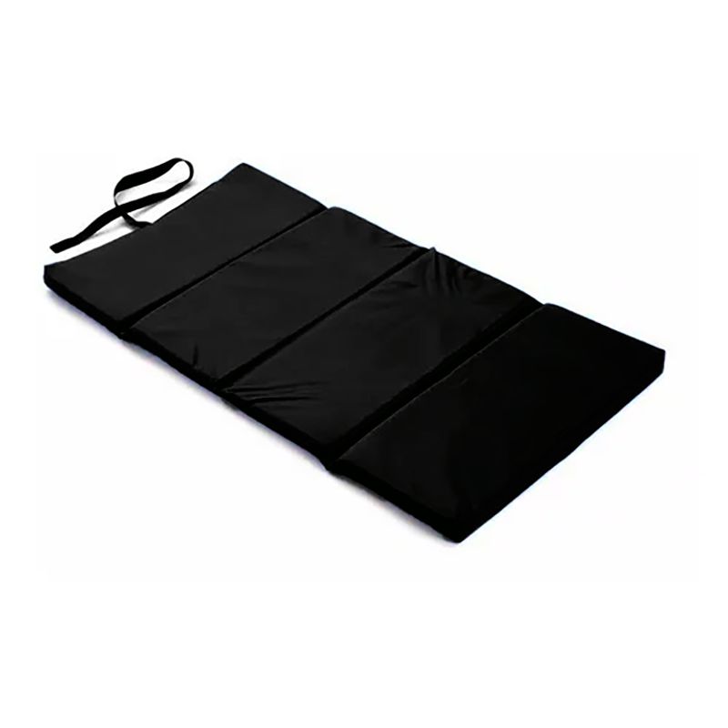 IKSA - Colchoneta Plegable Negra De Camping Grande 180x60x4