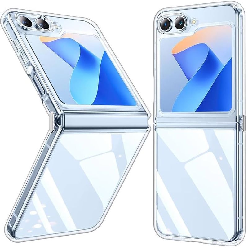 GENERICO - Forro rígido acrílico transparente space para Samsung z flip 7 Fe
