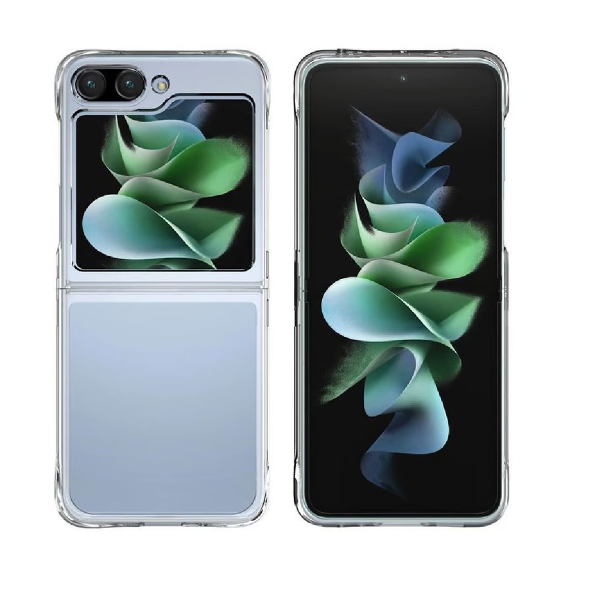 GENERICO - Forro rígido acrílico transparente space para Samsung z flip 7 Fe