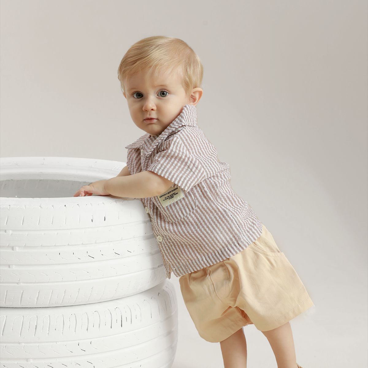 BABY SAMUU - Short Fresco en Drill Leo