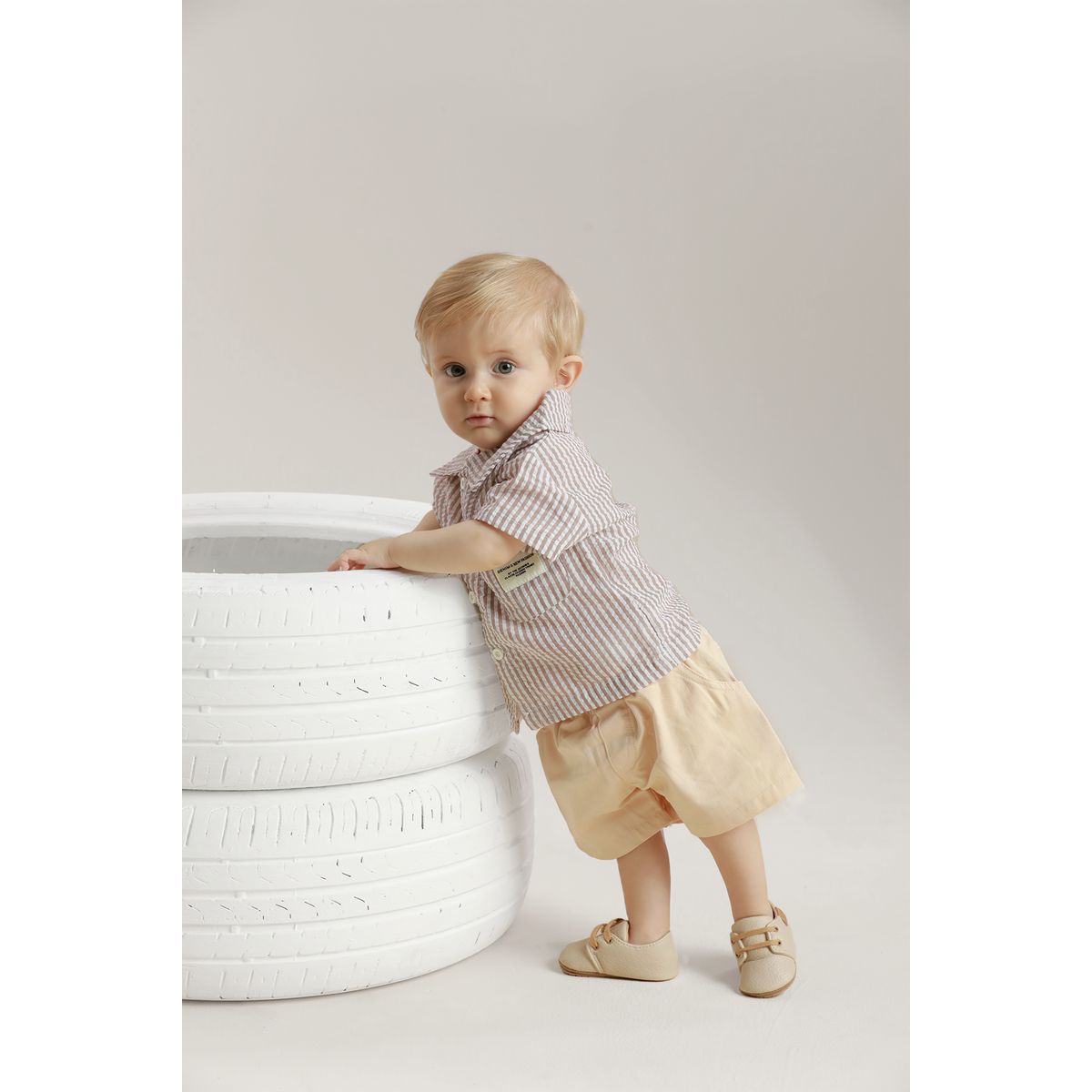 BABY SAMUU - Short Fresco en Drill Leo