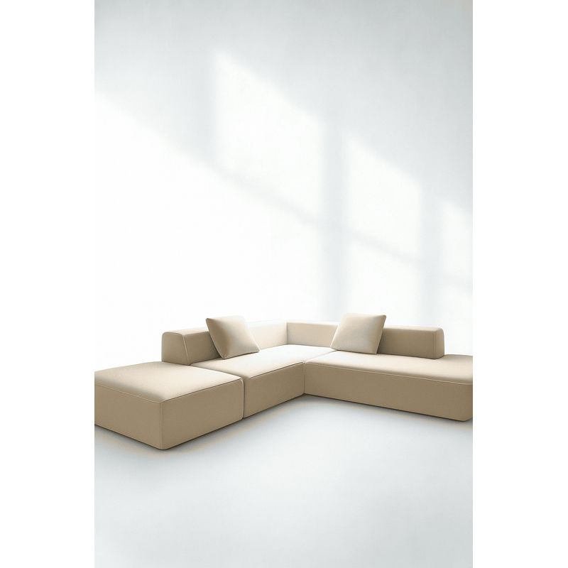 GENERICO - SALA MODULAR DE LUJO PARIS COLOR BEIGE ANTIFLUIDOS