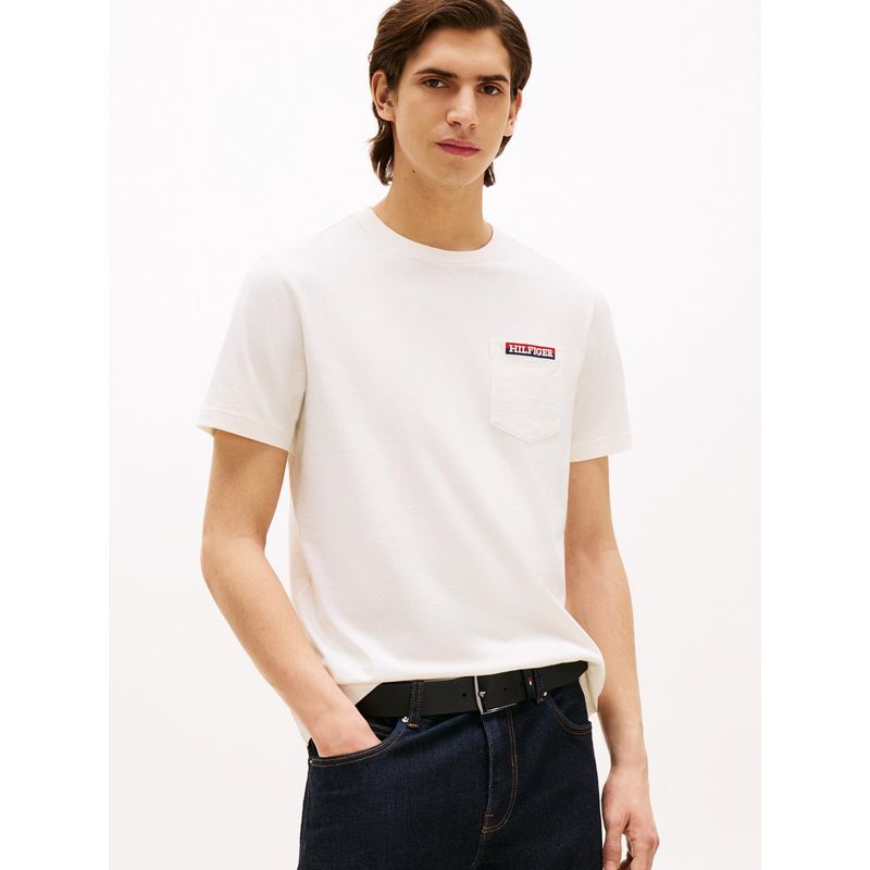 TOMMY HILFIGER - Camiseta blanca Americana Monotype Tommy Hilfiger