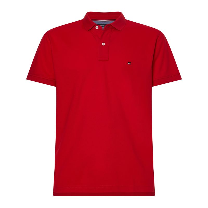 TOMMY HILFIGER - Polo rojo de corte regular Tommy Hilfiger