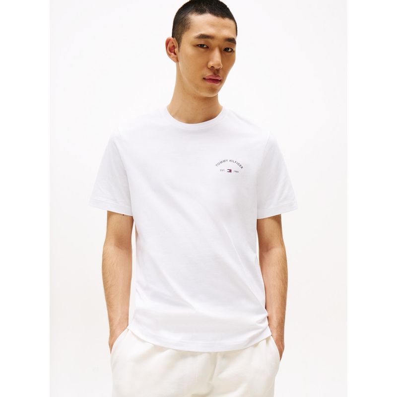 TOMMY HILFIGER - Camiseta blanca con motivo de palmera en la espalda Tommy Hilfiger