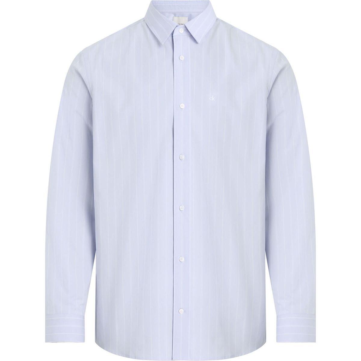 CALVIN KLEIN - Camisa azul poplin con multi rayas Calvin Klein