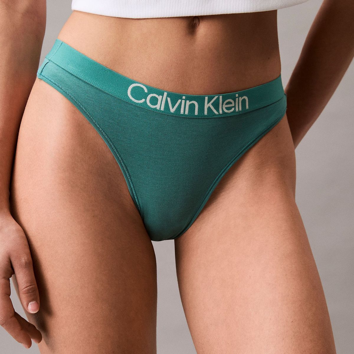 CALVIN KLEIN - Tanga celeste – Maximum Cotton Calvin Klein