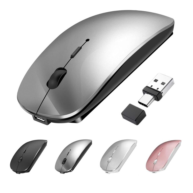 GENERICO - Mouse Raton Inalámbrico Bluetooth Pc Cell Tablet Recargable