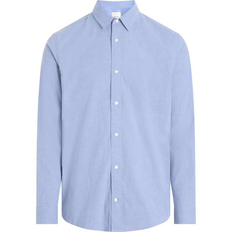 CALVIN KLEIN - Camisa azul Chambray Ligera Manga Larga Calvin Klein