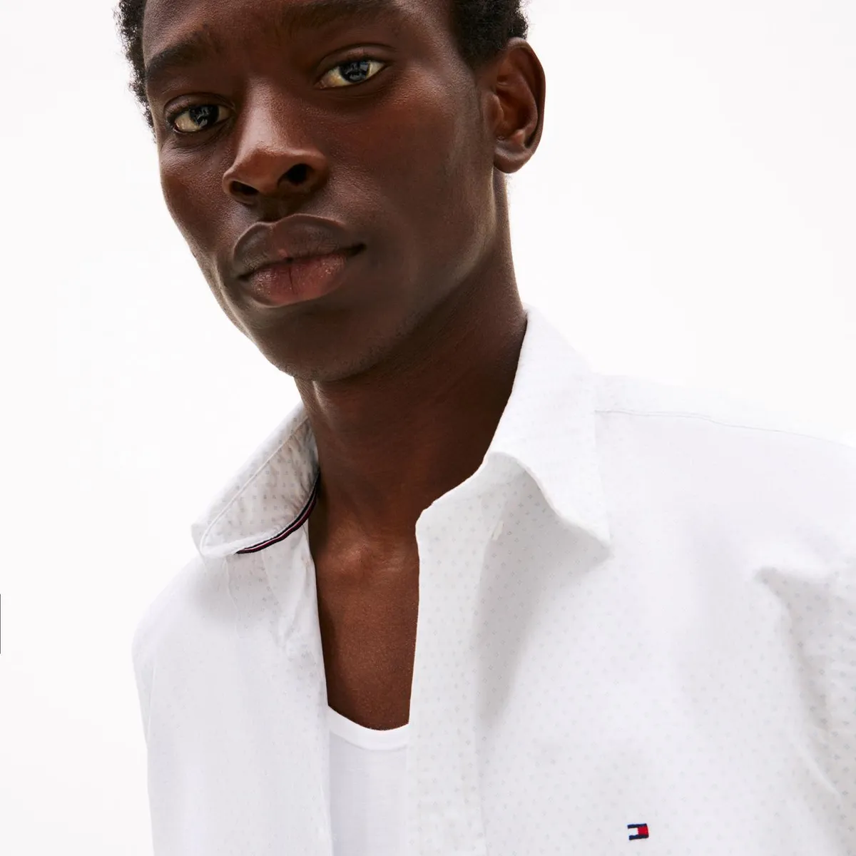 TOMMY HILFIGER - Camisa multicolor Flex Poplin de manga larga Tommy Hilfiger