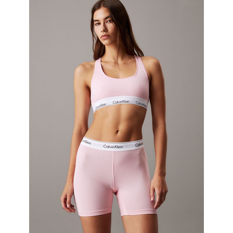 CALVIN KLEIN - Bermudas rosado - Icon cotton modal Calvin Klein