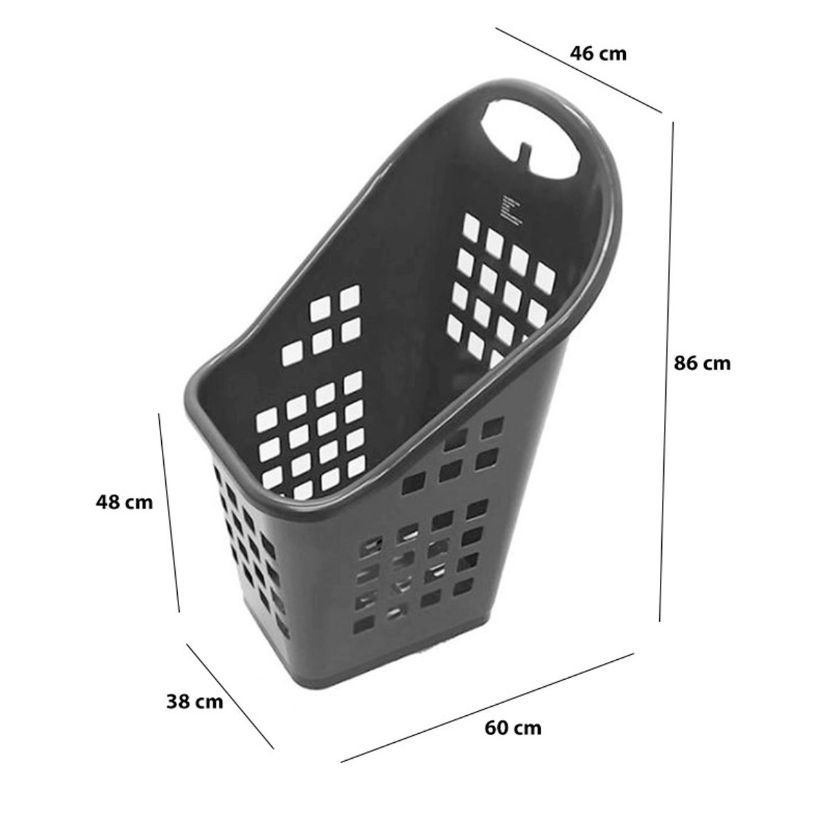 NO NO - Carro Canasta Plástico/rodachinas 55 Litros