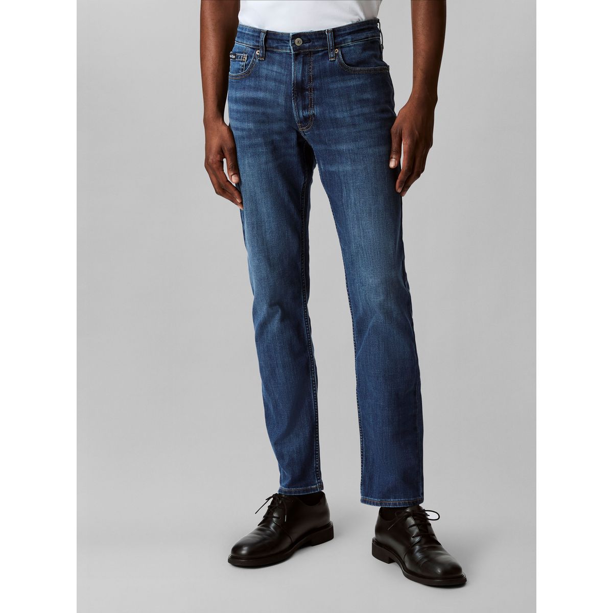 CALVIN KLEIN - Jeans azul slim high stretch Calvin Klein