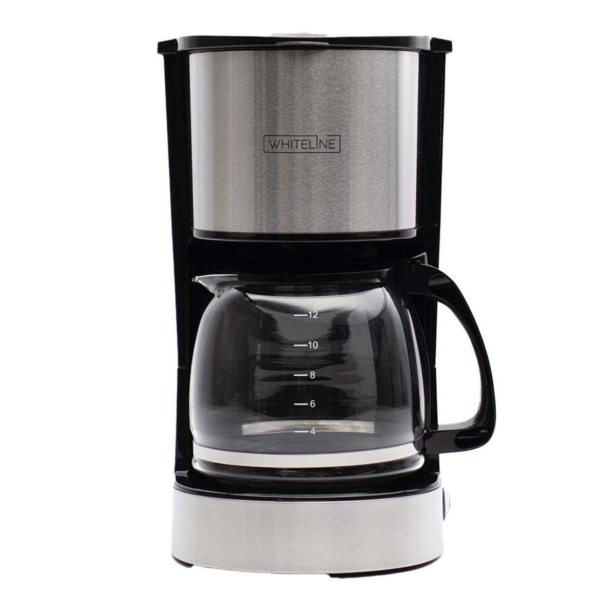WHITELINE - Cafetera 12 Tazas Whiteline Jarra Vidrio Y Filtro 22469759
