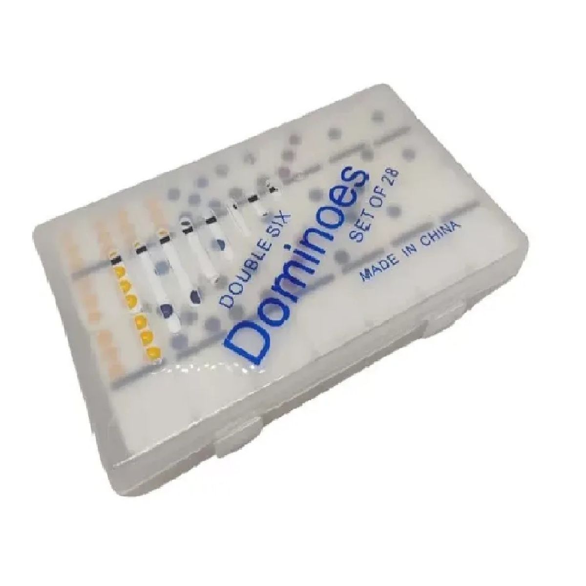 GENERICO - Domino Juego Mesa Caja Plástica Fichas Casino Cartas 4006