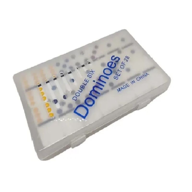 GENERICO - Domino Juego Mesa Caja Plástica Fichas Casino Cartas 4006