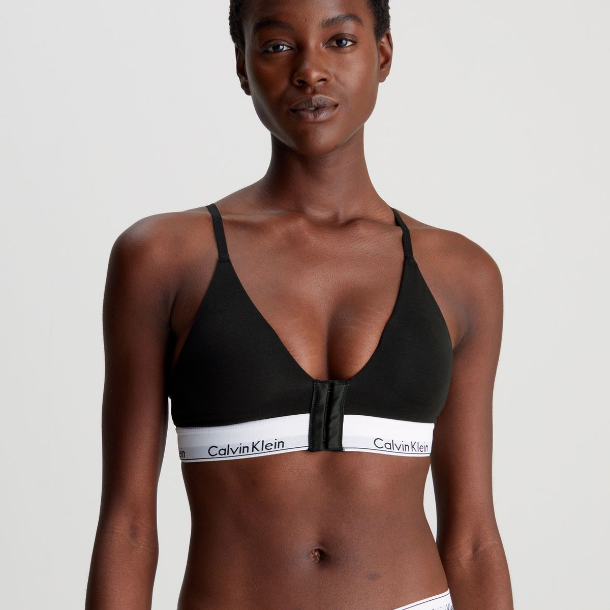 CALVIN KLEIN - Brasier negro de recuperación - Modern Cotton Calvin Klein