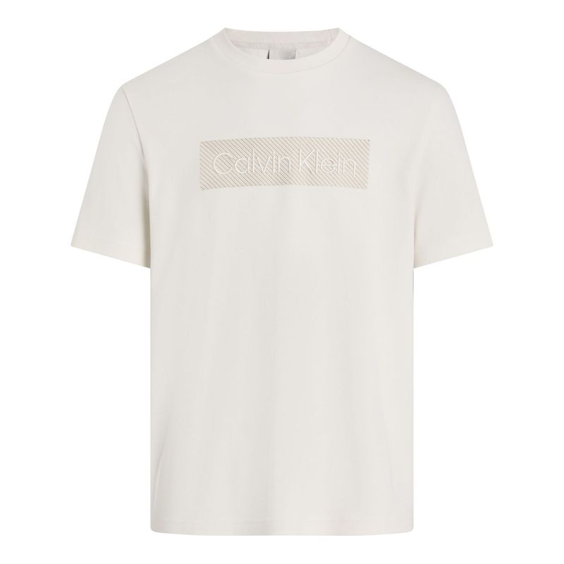 CALVIN KLEIN - Camiseta blanca con bordado texturizado Calvin Klein