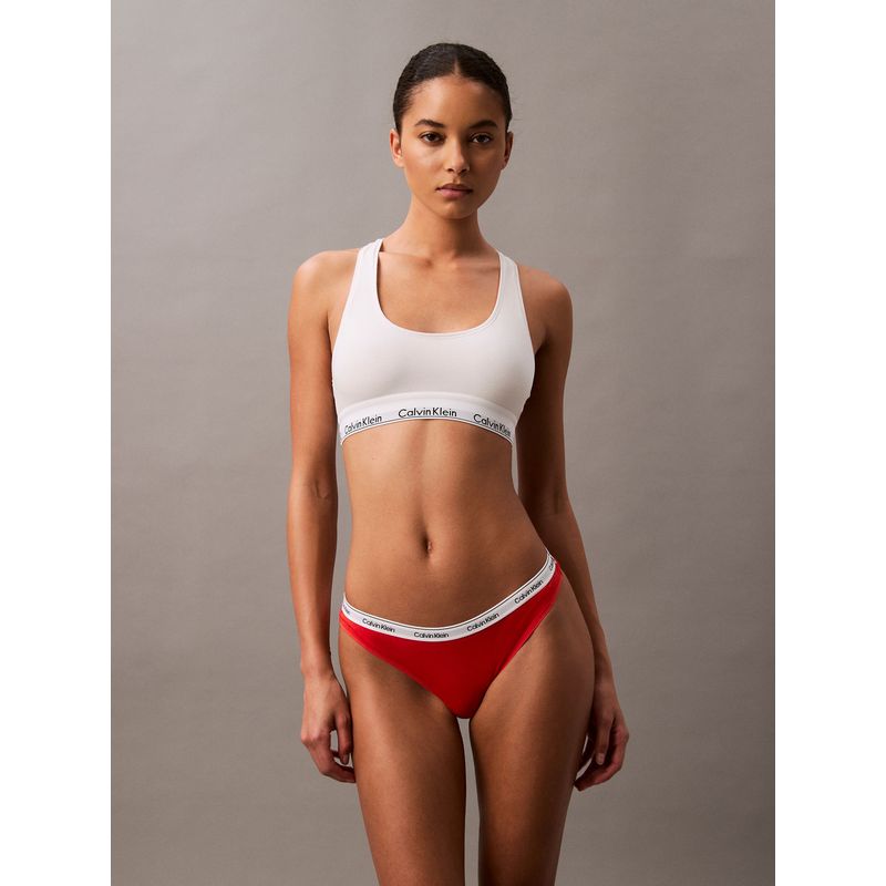 CALVIN KLEIN - Tanga roja - Modern logo Calvin Klein
