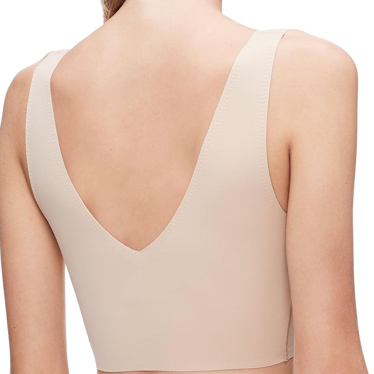 CALVIN KLEIN - Bralette beige lined invisible Calvin Klein