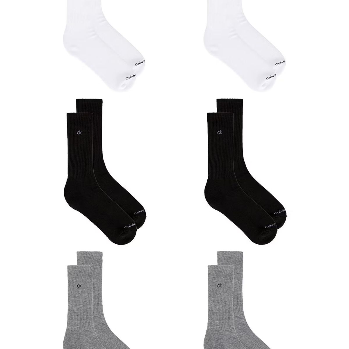 CALVIN KLEIN - Pack multicolor de 6 medias basic cushion Calvin Klein