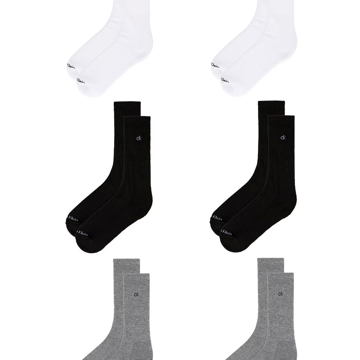 CALVIN KLEIN - Pack multicolor de 6 medias basic cushion Calvin Klein