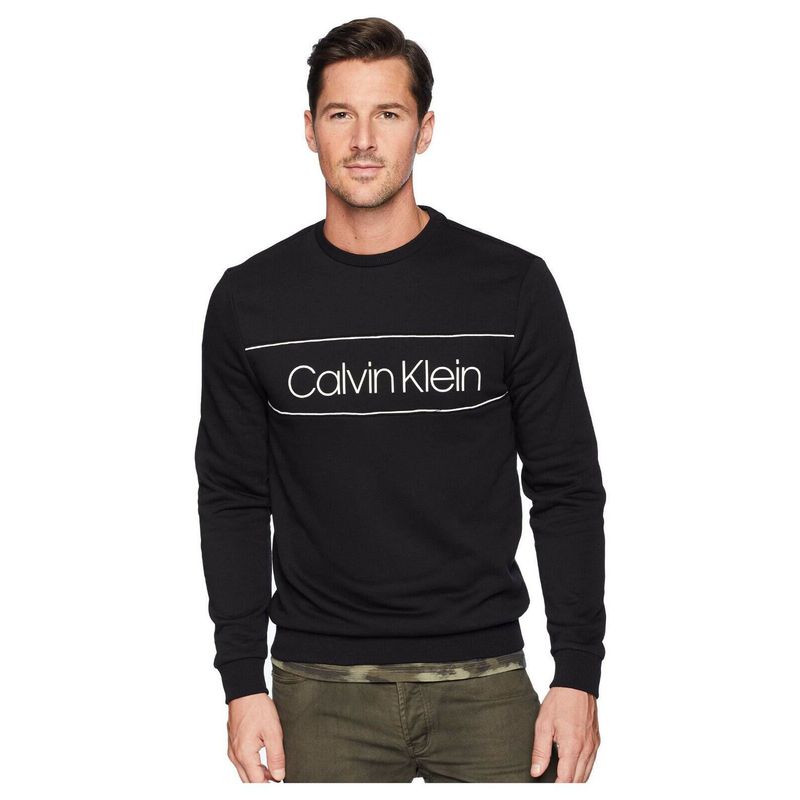 CALVIN KLEIN - Saco negro con logo icónico Calvin Klein