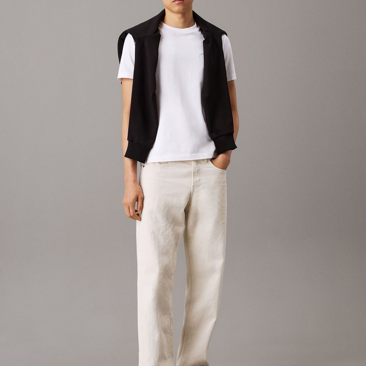 CALVIN KLEIN - Camiseta blanca con logo Calvin Klein